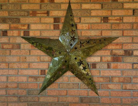 metal star decor for outside of house|metal stars to hang outside.